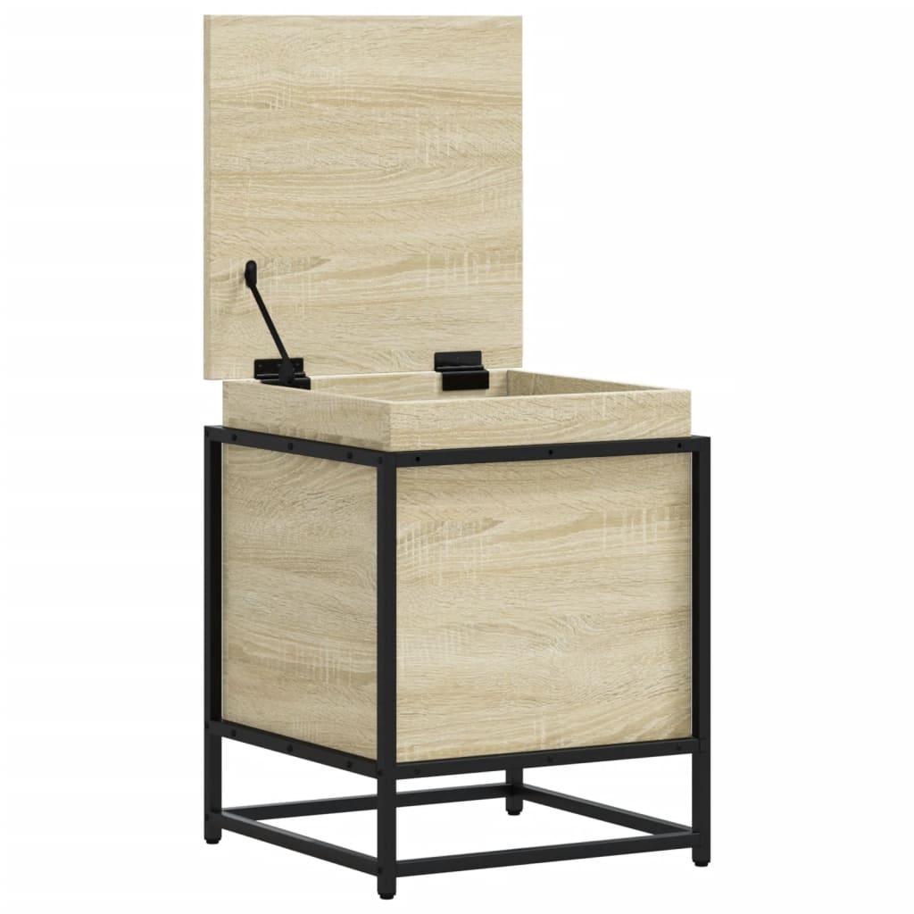 Storage box with lid Sonoma 40x40x51.5 cm Wood-based material