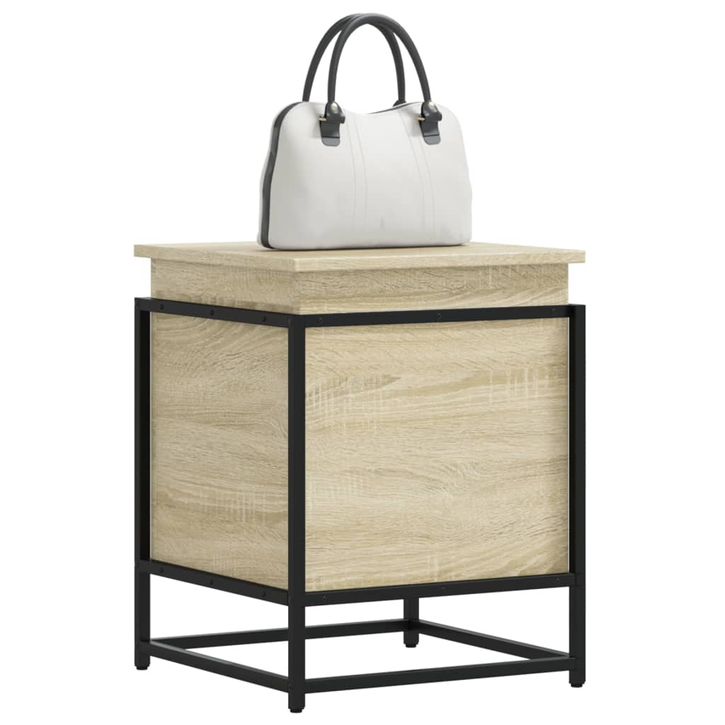 Storage box with lid Sonoma 40x40x51.5 cm Wood-based material