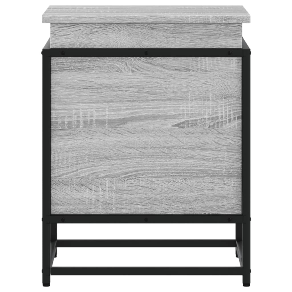 Boîte de rangement avec couvercle Gris Sonoma 40x40x51,5 cm