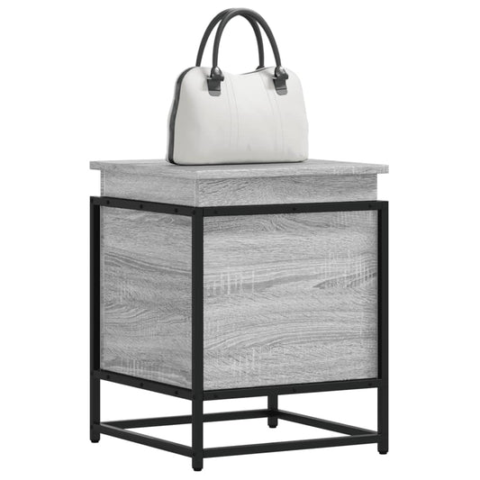 Storage Box with Lid Grey Sonoma 40x40x51.5 cm