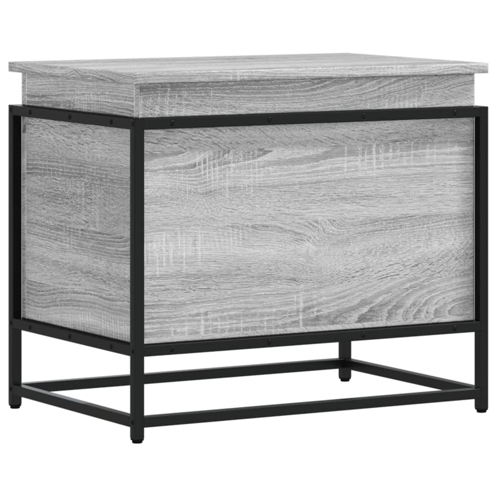Boîte de rangement avec couvercle Gris Sonoma 60x40x51,5 cm