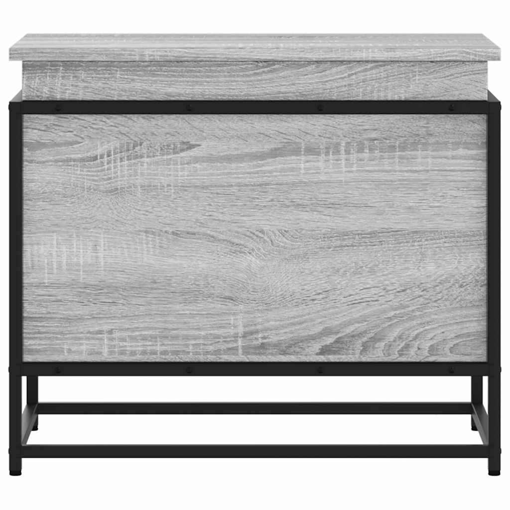 Boîte de rangement avec couvercle Gris Sonoma 60x40x51,5 cm