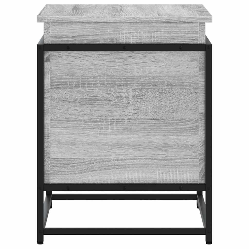 Boîte de rangement avec couvercle Gris Sonoma 60x40x51,5 cm
