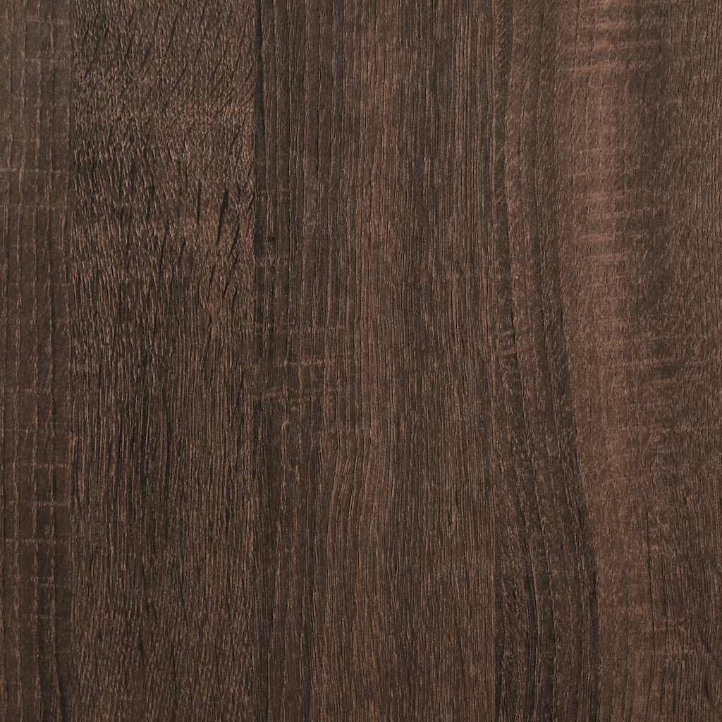 Boîte de rangement avec couvercle aspect chêne 60x40x51,5 cm