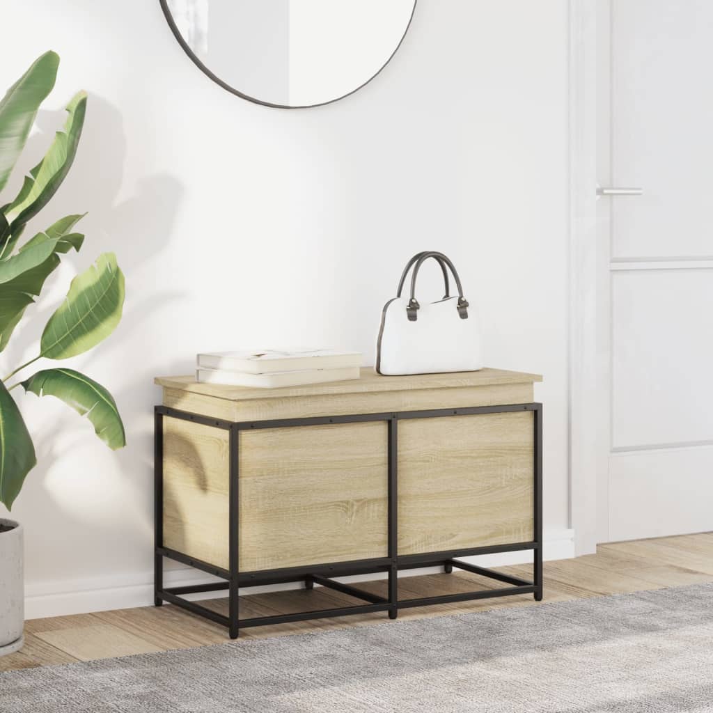 Storage box with lid Sonoma 80x40x51.5 cm Wood-based material