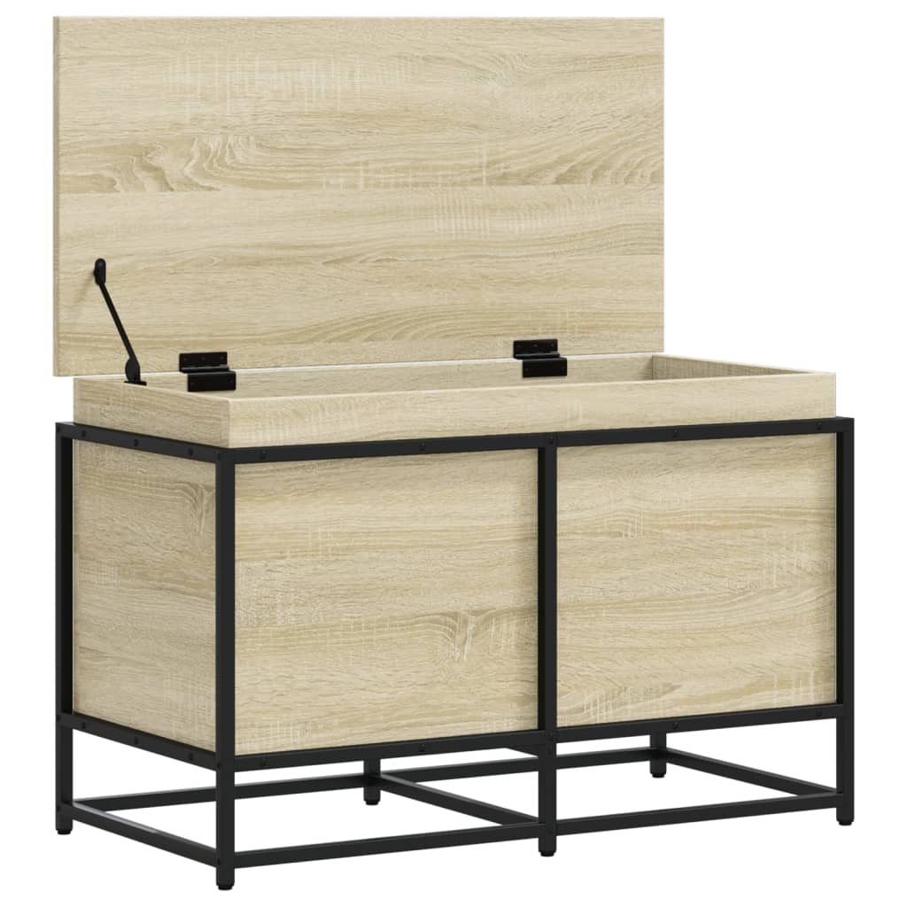 Storage box with lid Sonoma 80x40x51.5 cm Wood-based material