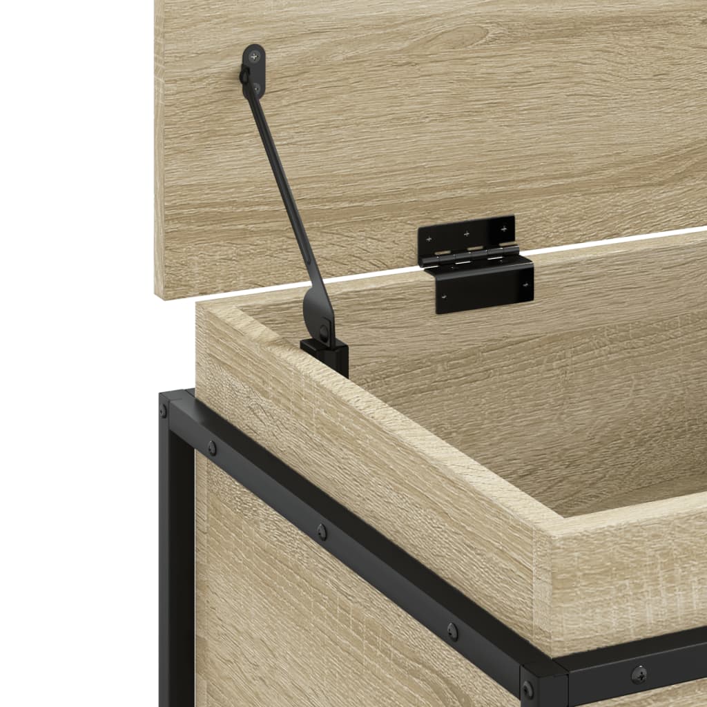 Storage box with lid Sonoma 80x40x51.5 cm Wood-based material