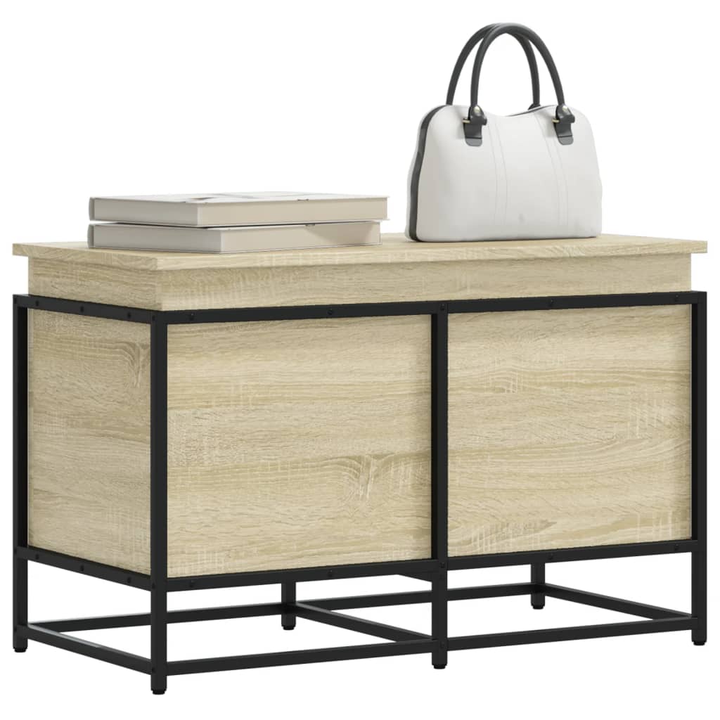 Storage box with lid Sonoma 80x40x51.5 cm Wood-based material