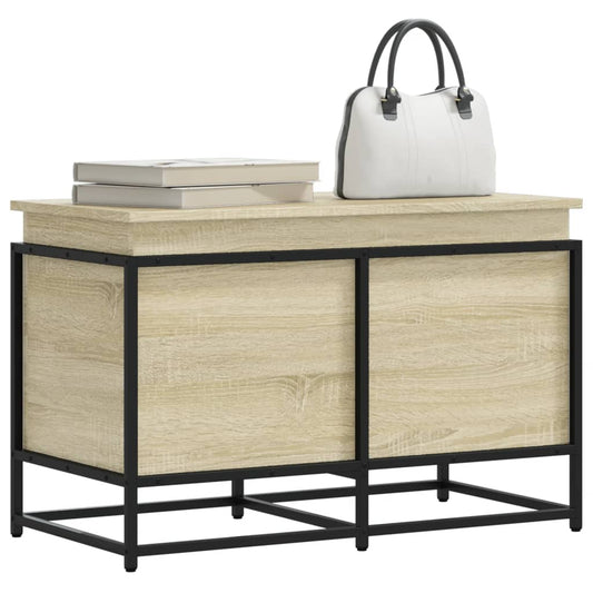 Storage box with lid Sonoma 80x40x51.5 cm Wood-based material