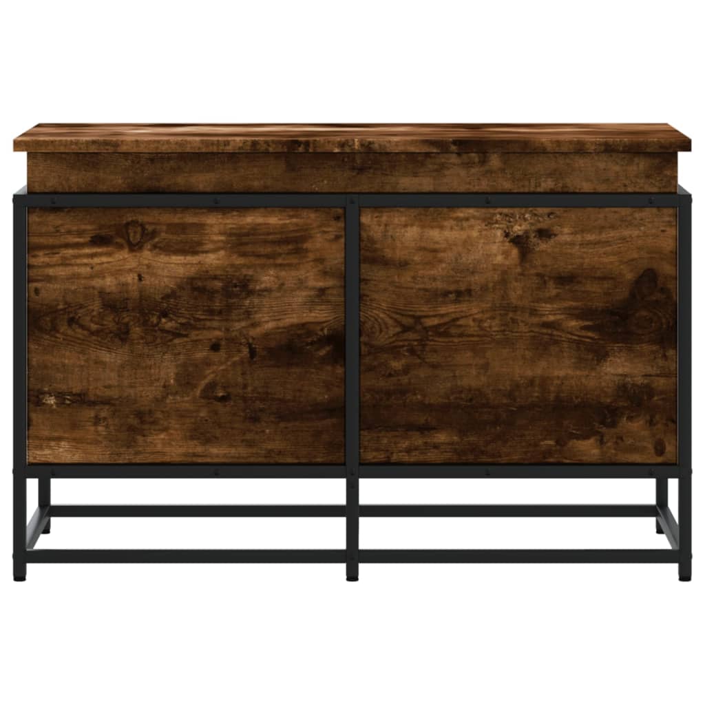 Storage box with lid Smoked Oak 80x40x51.5 cm