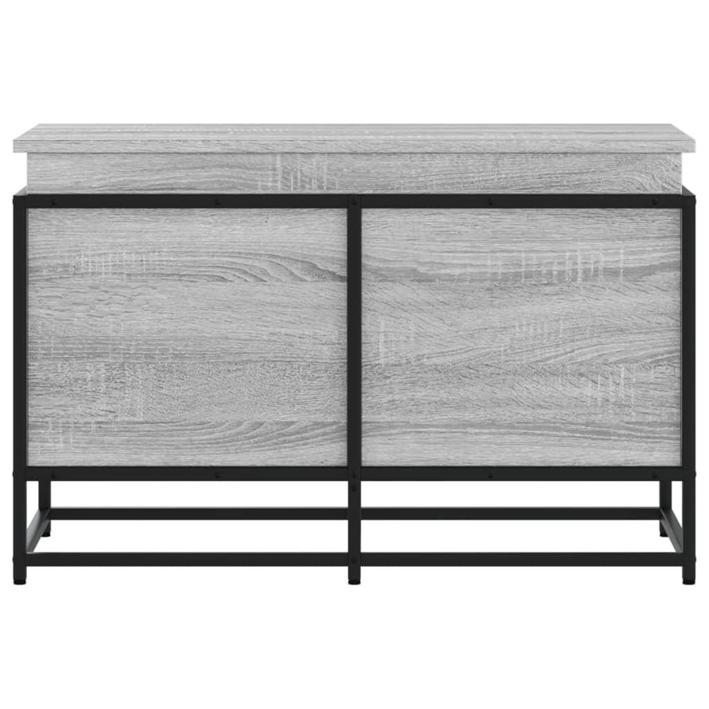 Boîte de rangement avec couvercle Gris Sonoma 80x40x51,5 cm