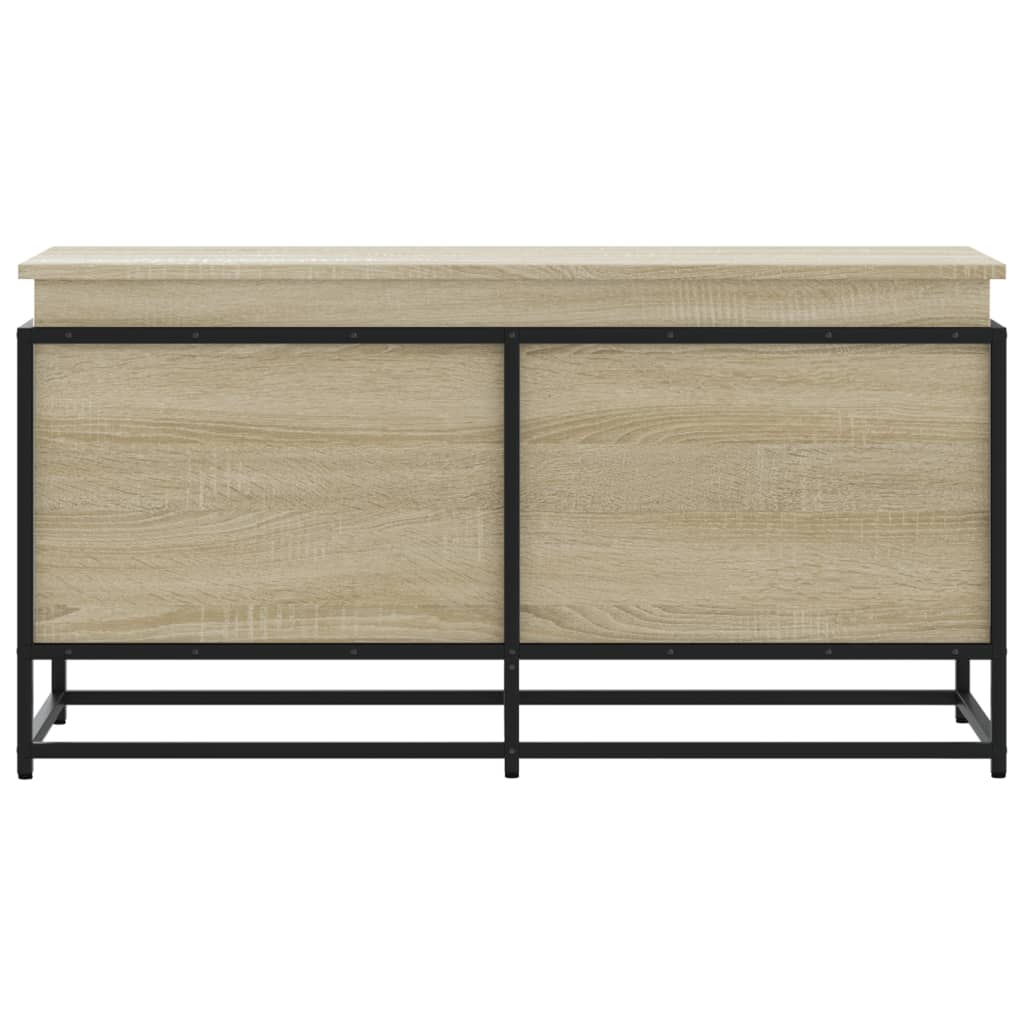 Storage Box with Lid Sonoma 100x40x51.5 cm Engineered Wood