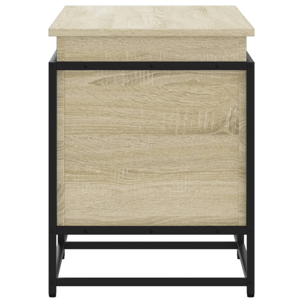 Storage Box with Lid Sonoma 100x40x51.5 cm Engineered Wood
