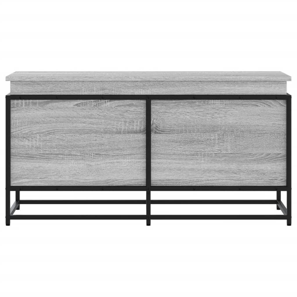 Boîte de rangement avec couvercle Gris Sonoma 100x40x51,5 cm