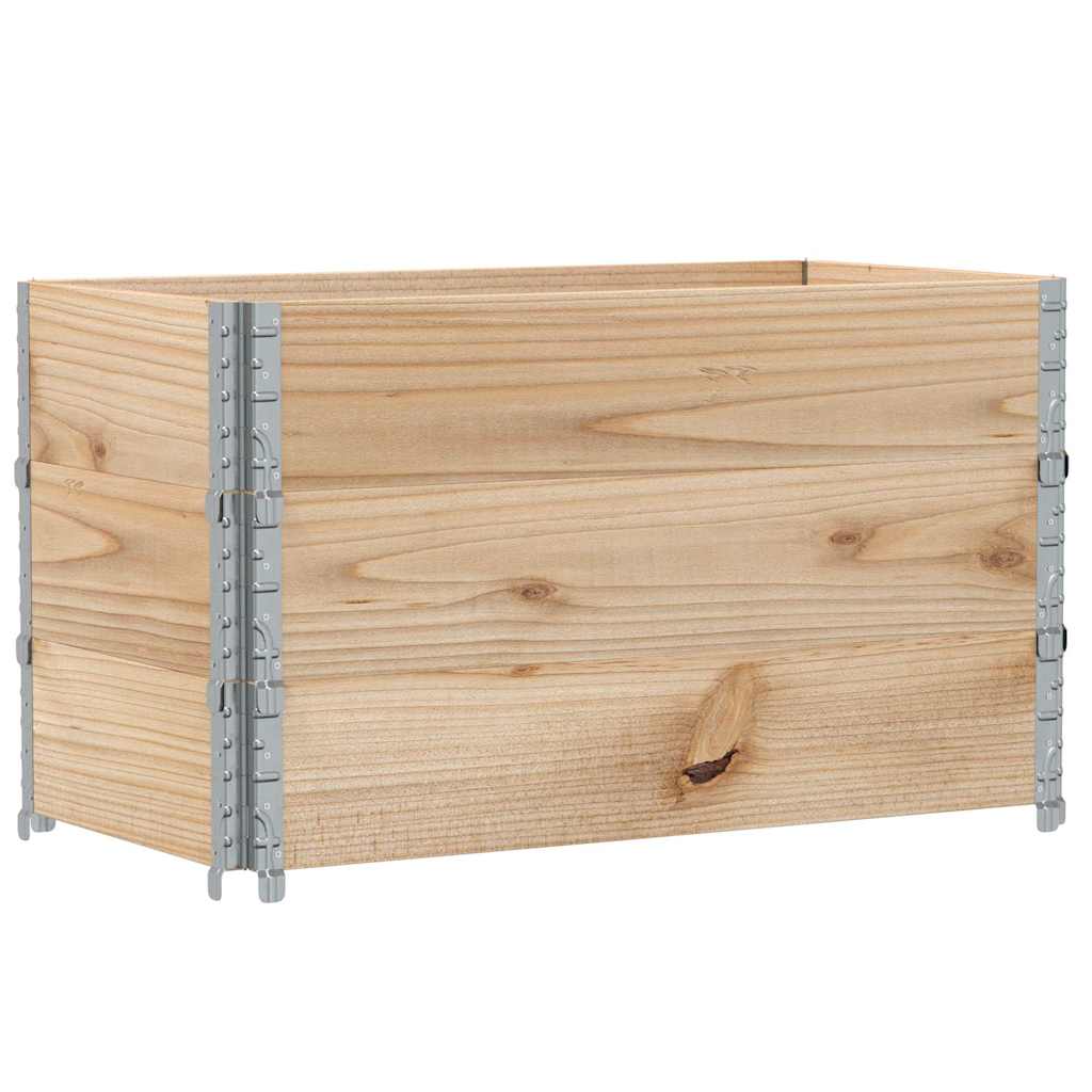 Paletten-Aufsatzrahmen 3 Stk. 100x50 cm Massivholz Kiefer