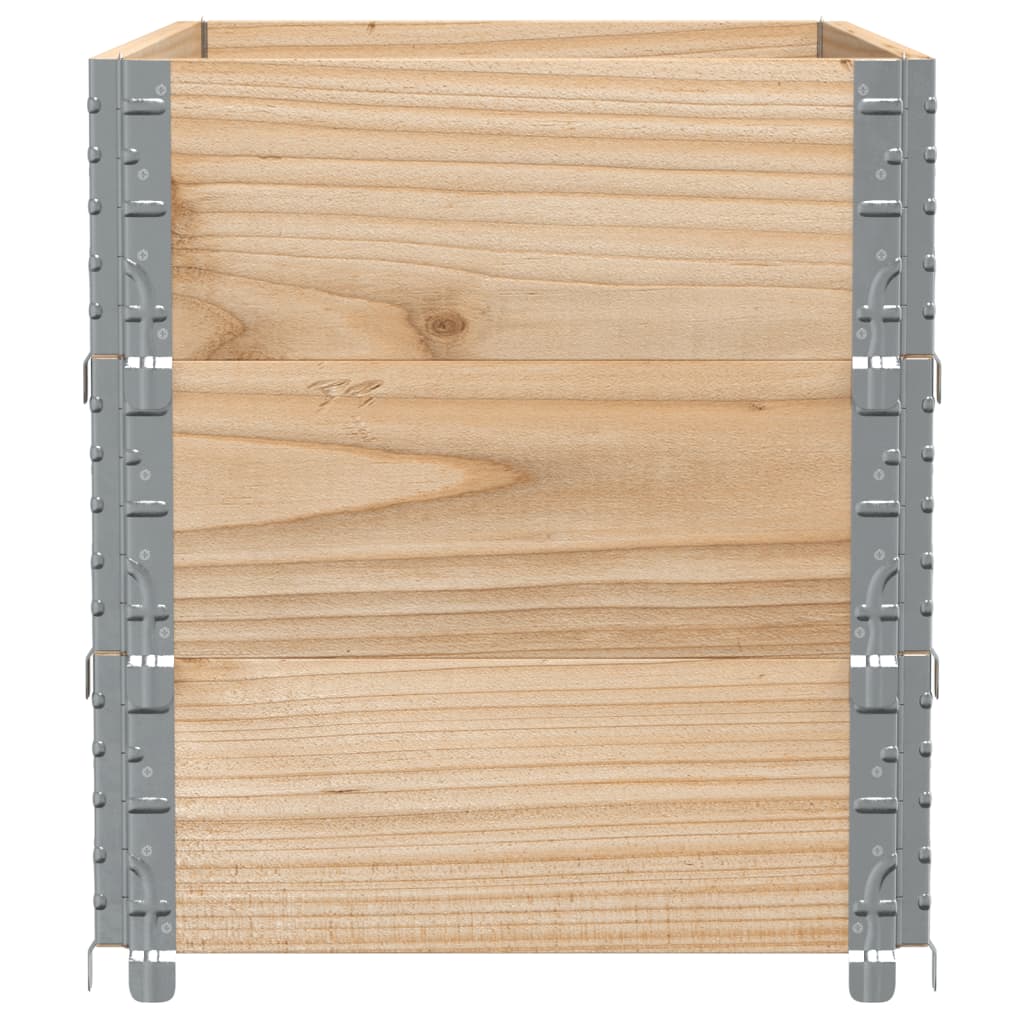 Paletten-Aufsatzrahmen 3 Stk. 100x50 cm Massivholz Kiefer