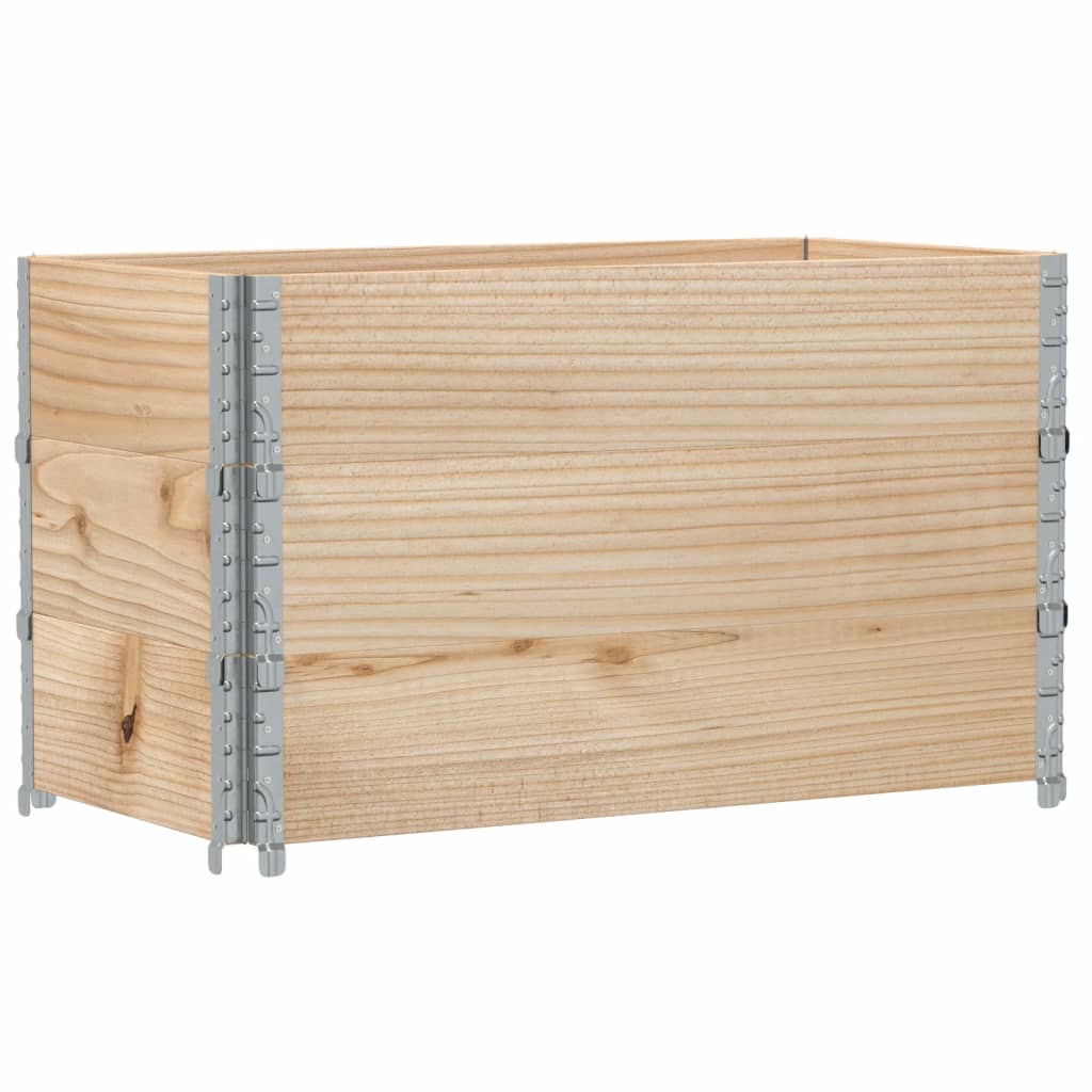 Paletten-Aufsatzrahmen 3 Stk. 100x50 cm Massivholz Kiefer