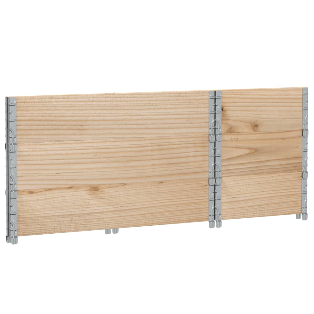 Paletten-Aufsatzrahmen 3 Stk. 100x50 cm Massivholz Kiefer