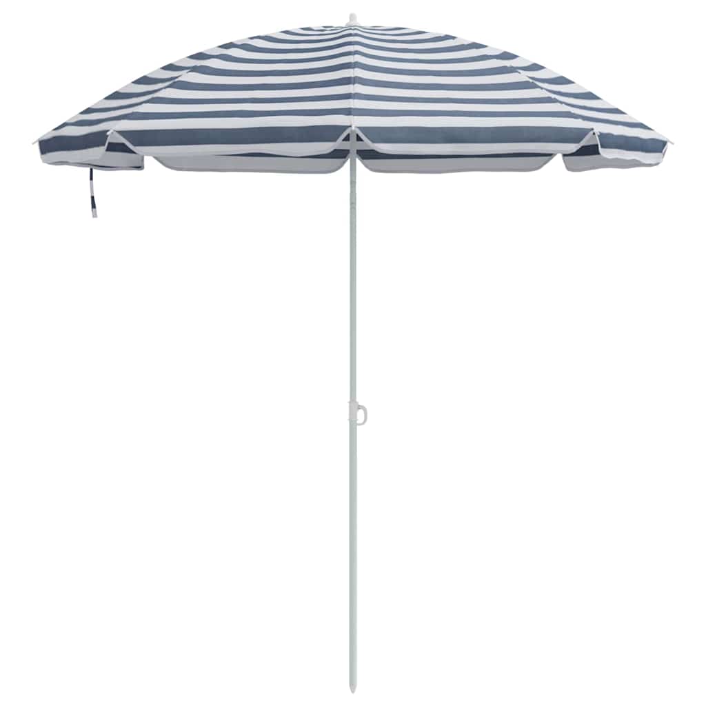 Strandparasol Blau und Weiß 263 x 263 x 272 cm