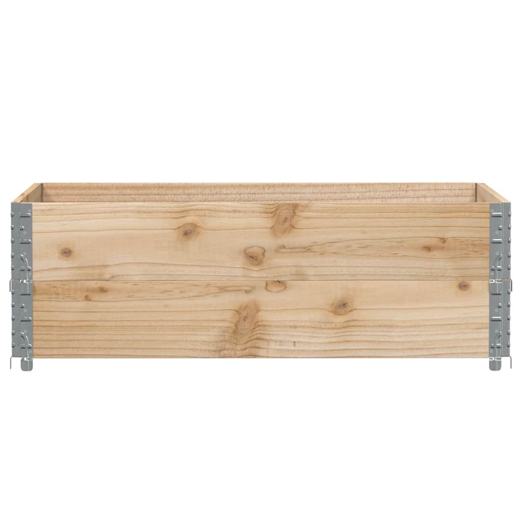 Paletten-Aufsatzrahmen 2 Stk. 120x80 cm Massivholz Kiefer