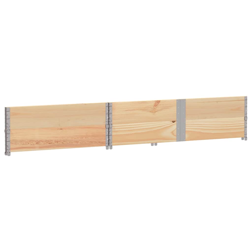 Paletten-Aufsatzrahmen 2 Stk. 150x100 cm Massivholz Kiefer
