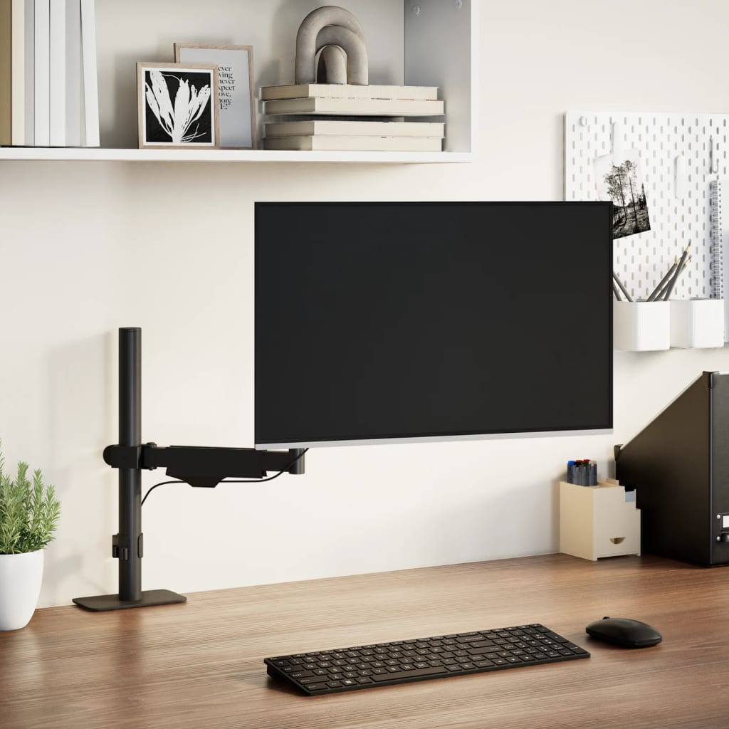 Bras de support de moniteur simple pour écran 27 pouces max, ressort à gaz 10 kg