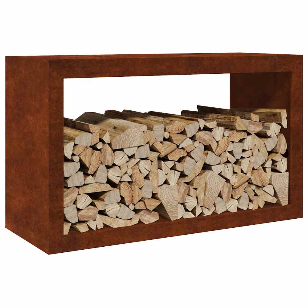 Brennholzregal 100x40x60 cm Wetterfester Stahl