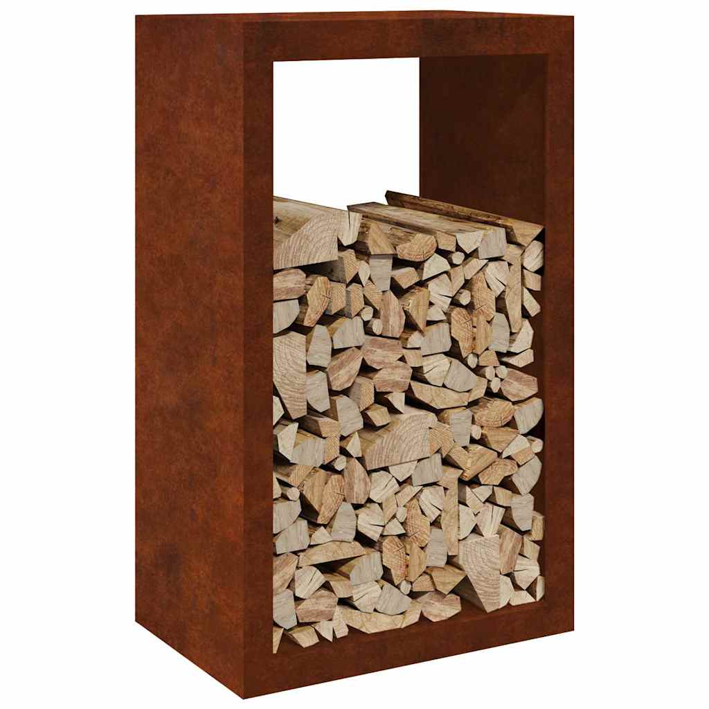 Brennholzregal 60x40x100 cm Wetterfester Stahl