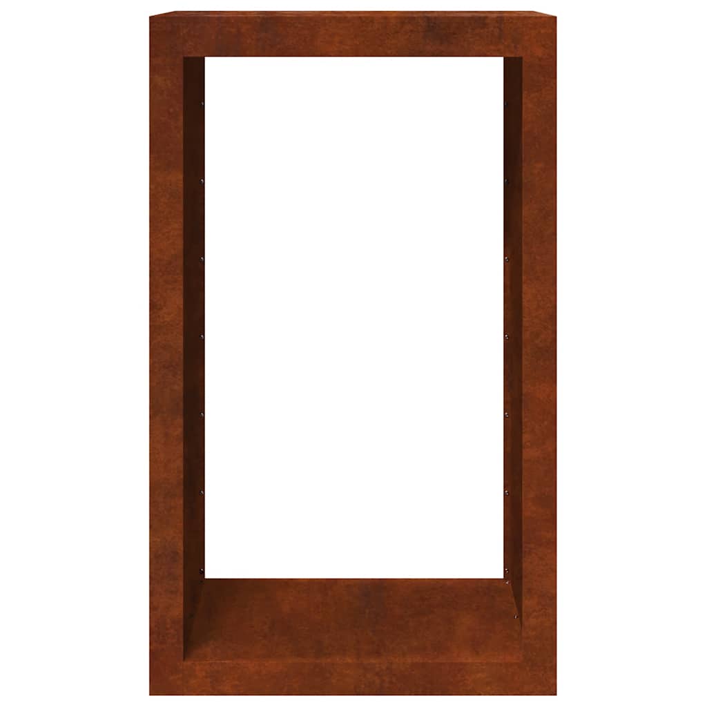 Brennholzregal 60x40x100 cm Wetterfester Stahl
