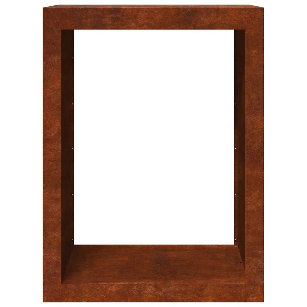 Brennholzregal 60x40x80 cm Wetterfester Stahl