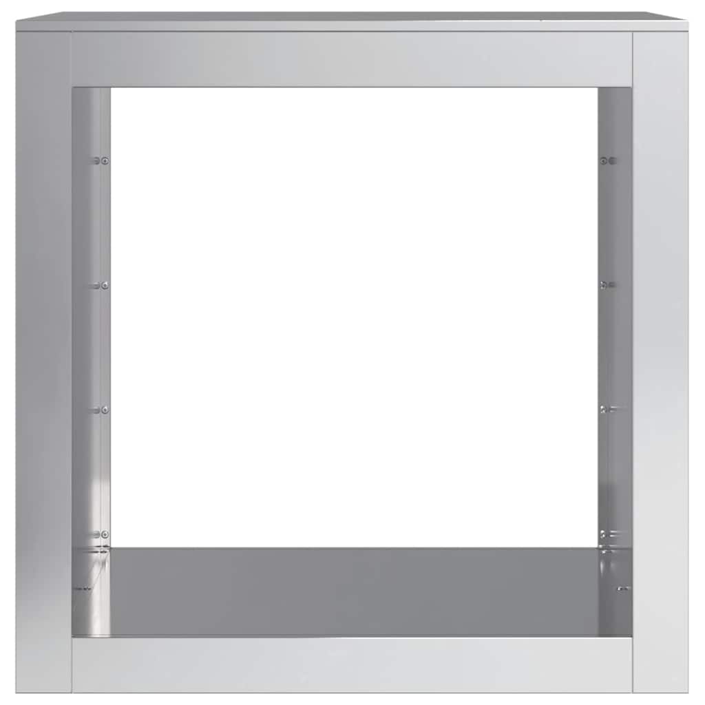Brennholzregal 60x40x60 cm Verzinkter Stahl
