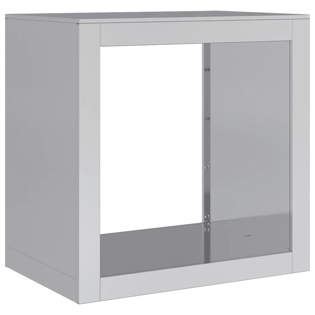 Brennholzregal 60x40x60 cm Verzinkter Stahl