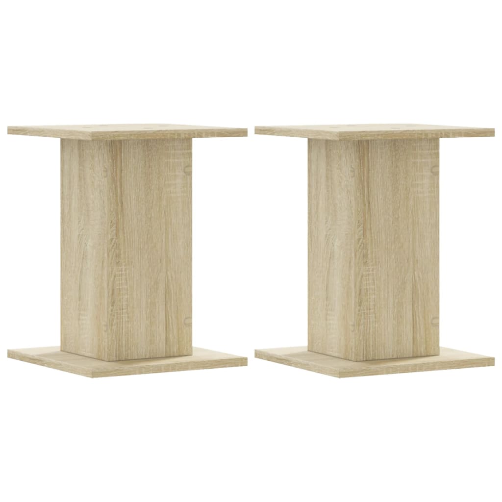 Pieds d'enceinte 2 pcs. Chêne Sonoma 30x30x40cm Bois d'ingénierie