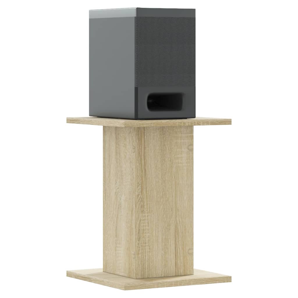 Pieds d'enceinte 2 pcs. Chêne Sonoma 30x30x40cm Bois d'ingénierie