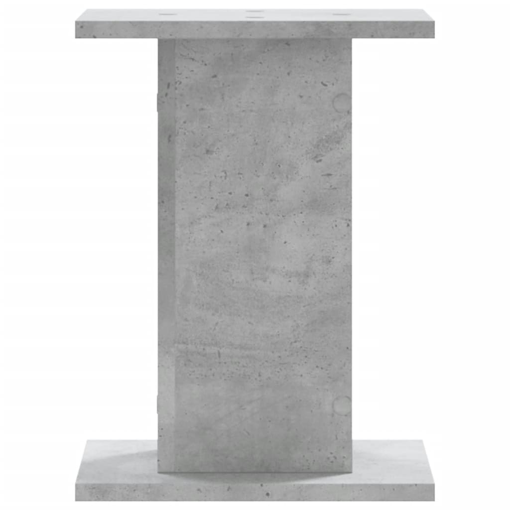 Speaker Stands 2 pcs. Concrete Grey 30x30x40 cm Engineered Wood