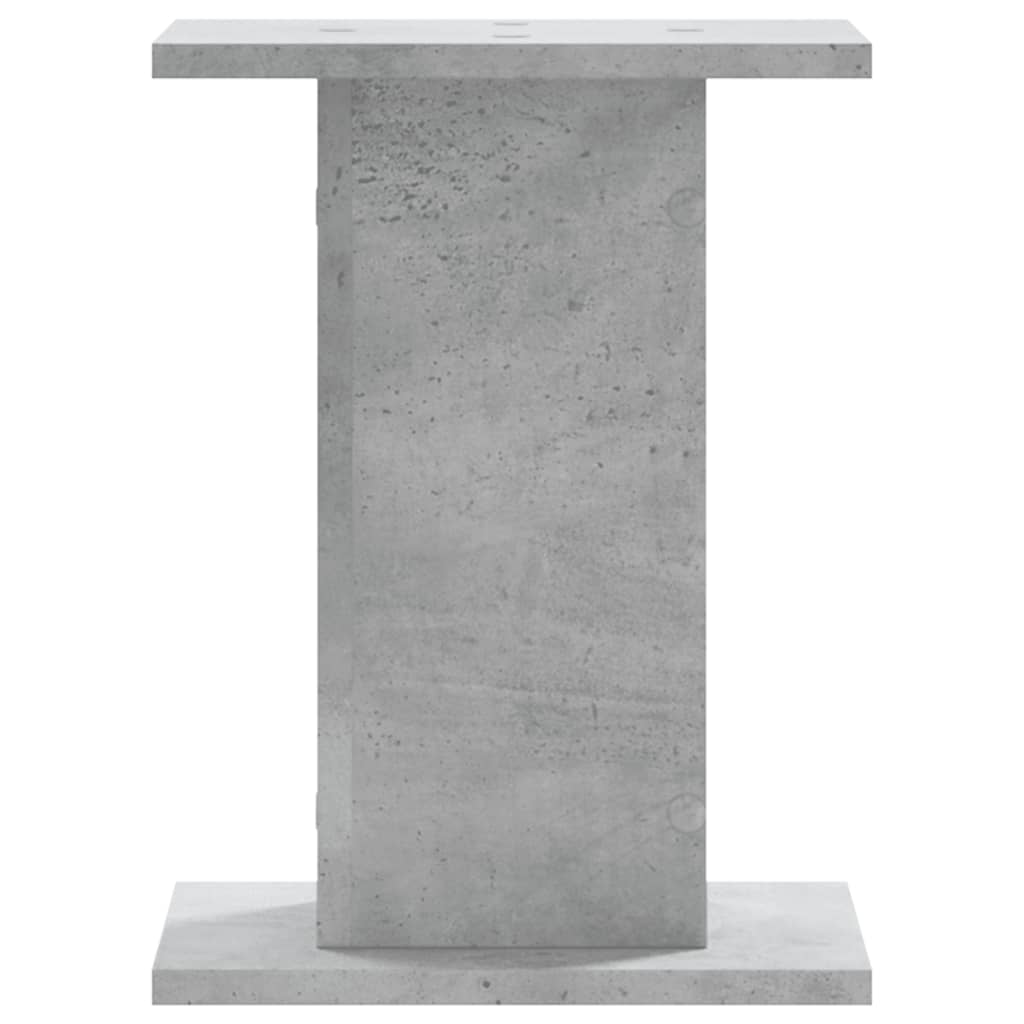 Speaker Stands 2 pcs. Concrete Grey 30x30x40 cm Engineered Wood