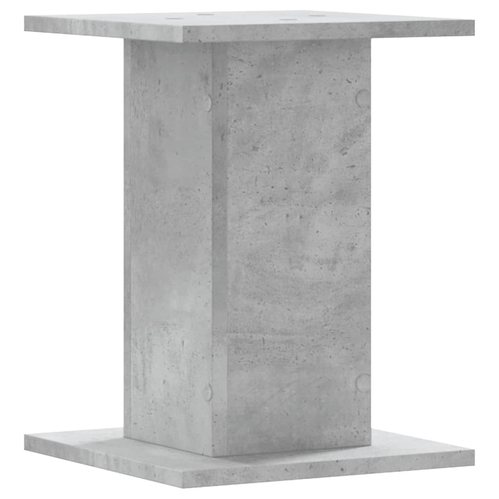 Speaker Stands 2 pcs. Concrete Grey 30x30x40 cm Engineered Wood