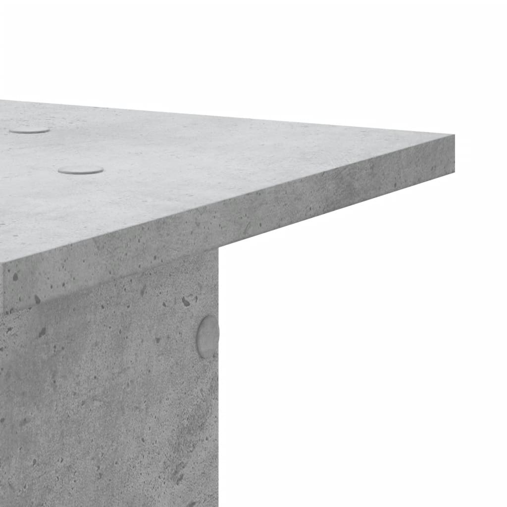 Speaker Stands 2 pcs. Concrete Grey 30x30x40 cm Engineered Wood