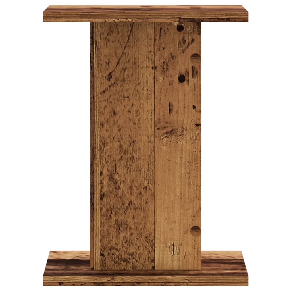 Speaker stands 2 pcs. reclaimed wood look 30x30x40 cm