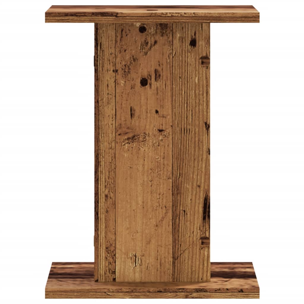 Speaker stands 2 pcs. reclaimed wood look 30x30x40 cm