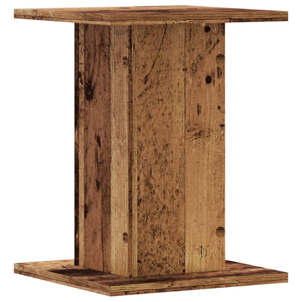 Speaker stands 2 pcs. reclaimed wood look 30x30x40 cm