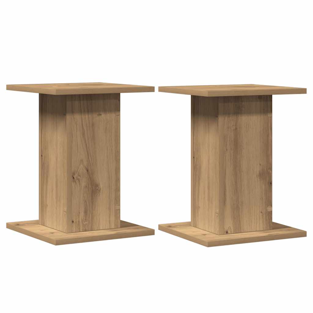 Pieds d'enceinte 2 pcs Chêne artisan 30x30x40 cm