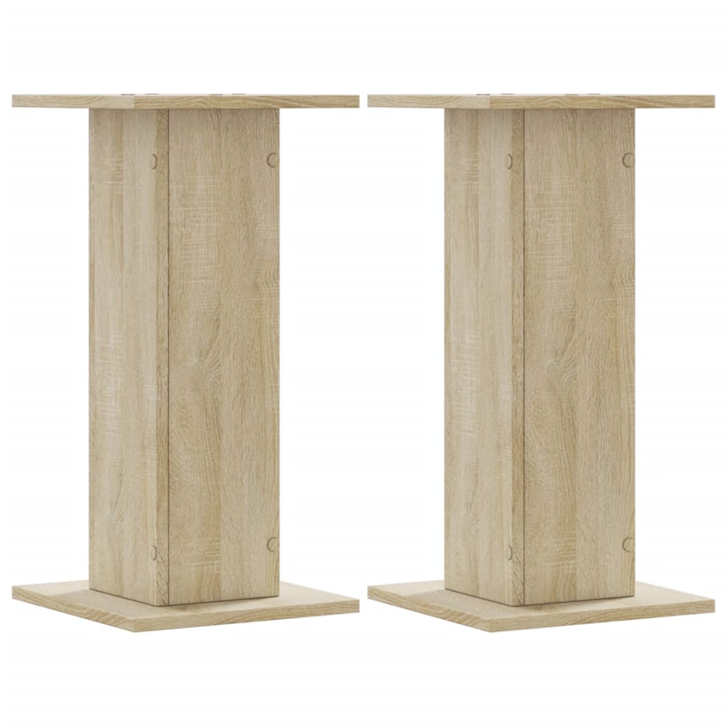 Pieds d'enceinte 2 pcs Chêne Sonoma 30x30x60cm Bois d'ingénierie