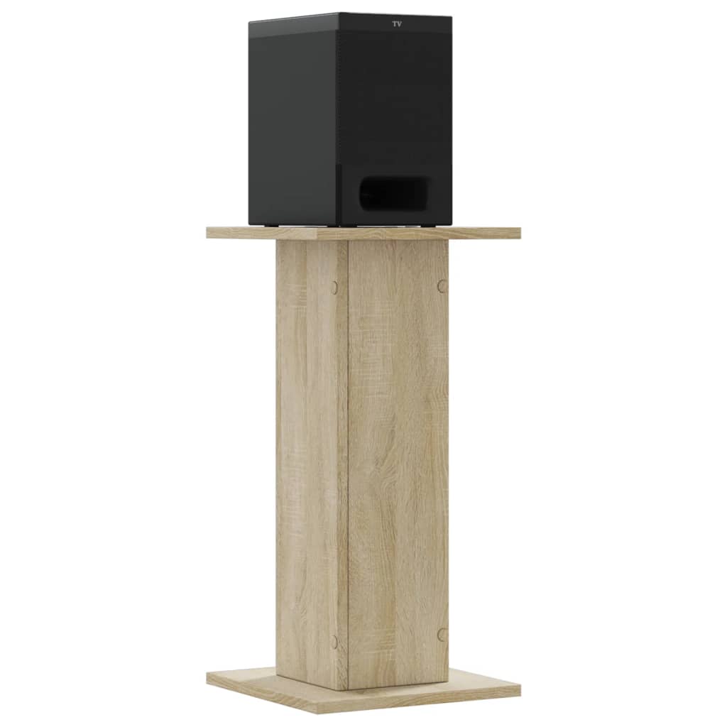 Pieds d'enceinte 2 pcs Chêne Sonoma 30x30x60cm Bois d'ingénierie
