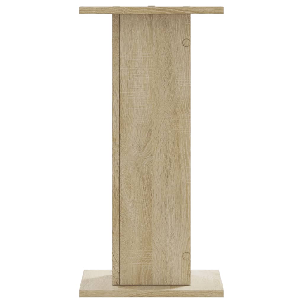 Pieds d'enceinte 2 pcs Chêne Sonoma 30x30x60cm Bois d'ingénierie