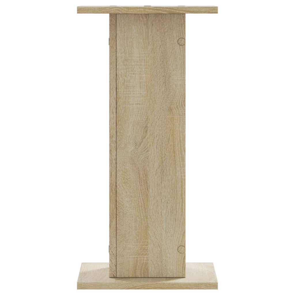 Pieds d'enceinte 2 pcs Chêne Sonoma 30x30x60cm Bois d'ingénierie