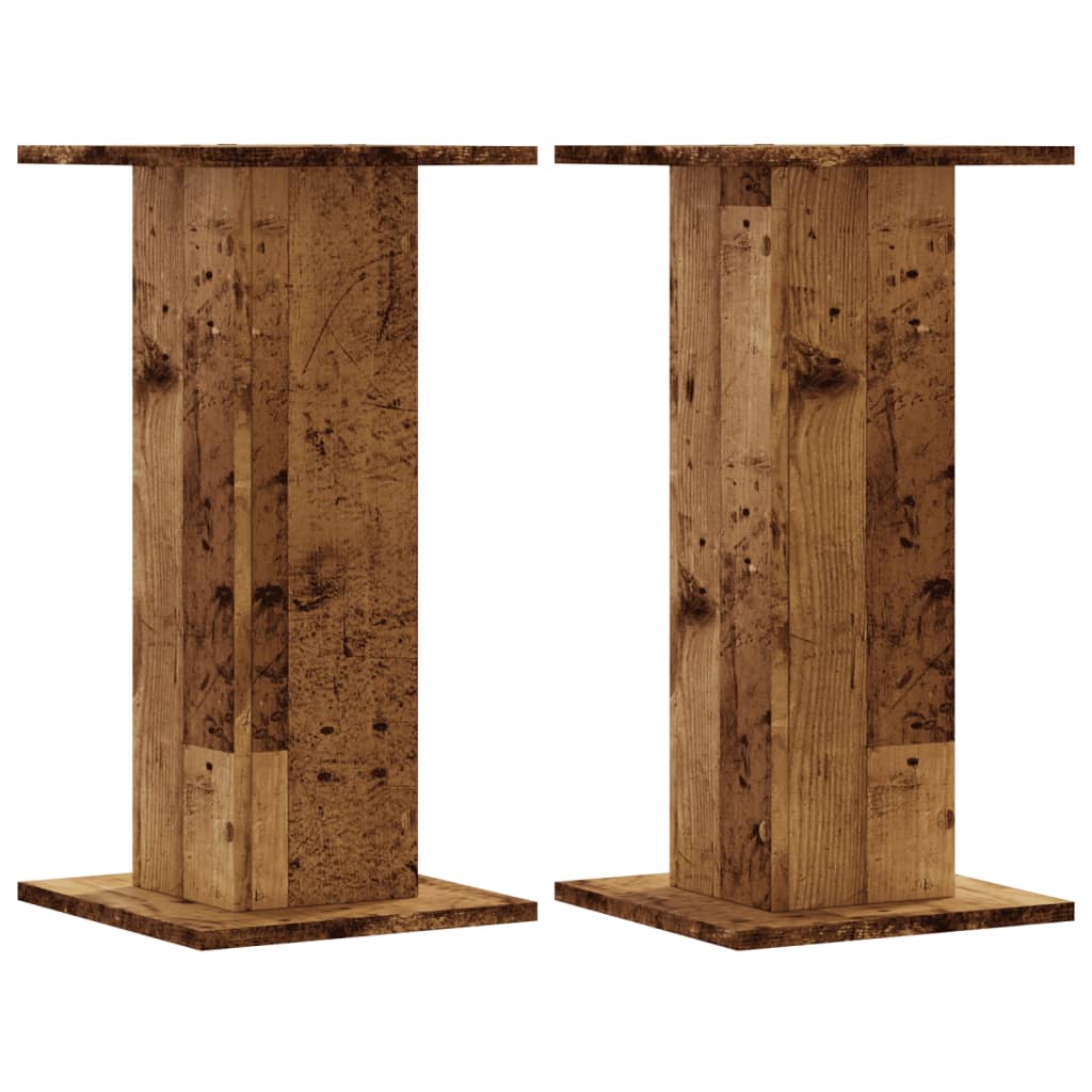 Speaker Stands 2 Pcs. Reclaimed Wood Look 30x30x60 cm