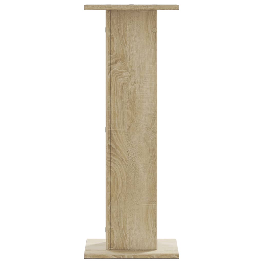 Pieds d'enceinte 2 pcs Chêne Sonoma 30x30x80cm Bois d'ingénierie