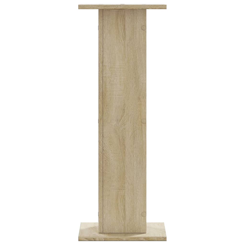 Pieds d'enceinte 2 pcs Chêne Sonoma 30x30x80cm Bois d'ingénierie