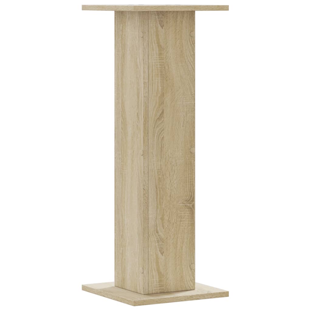 Pieds d'enceinte 2 pcs Chêne Sonoma 30x30x80cm Bois d'ingénierie
